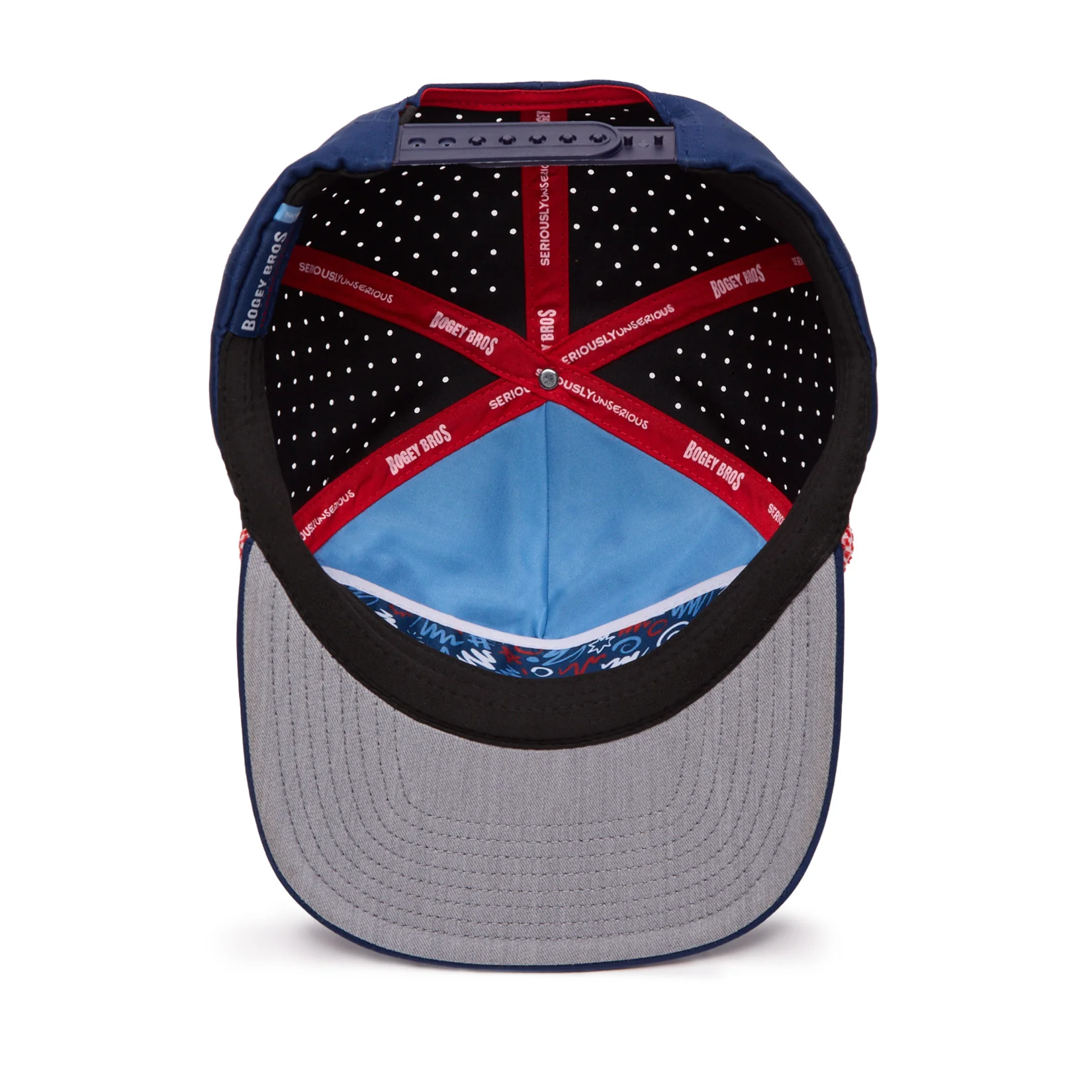 Anthem Navy - Unstructured Flat Bill Hat - Snapback - Image 5