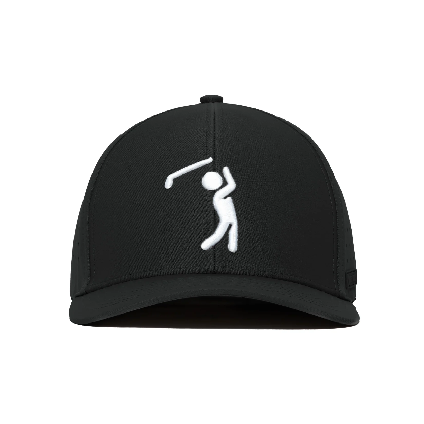 Bogeyman Black - Performance Golf Hat - Stretch Fit - Image 2