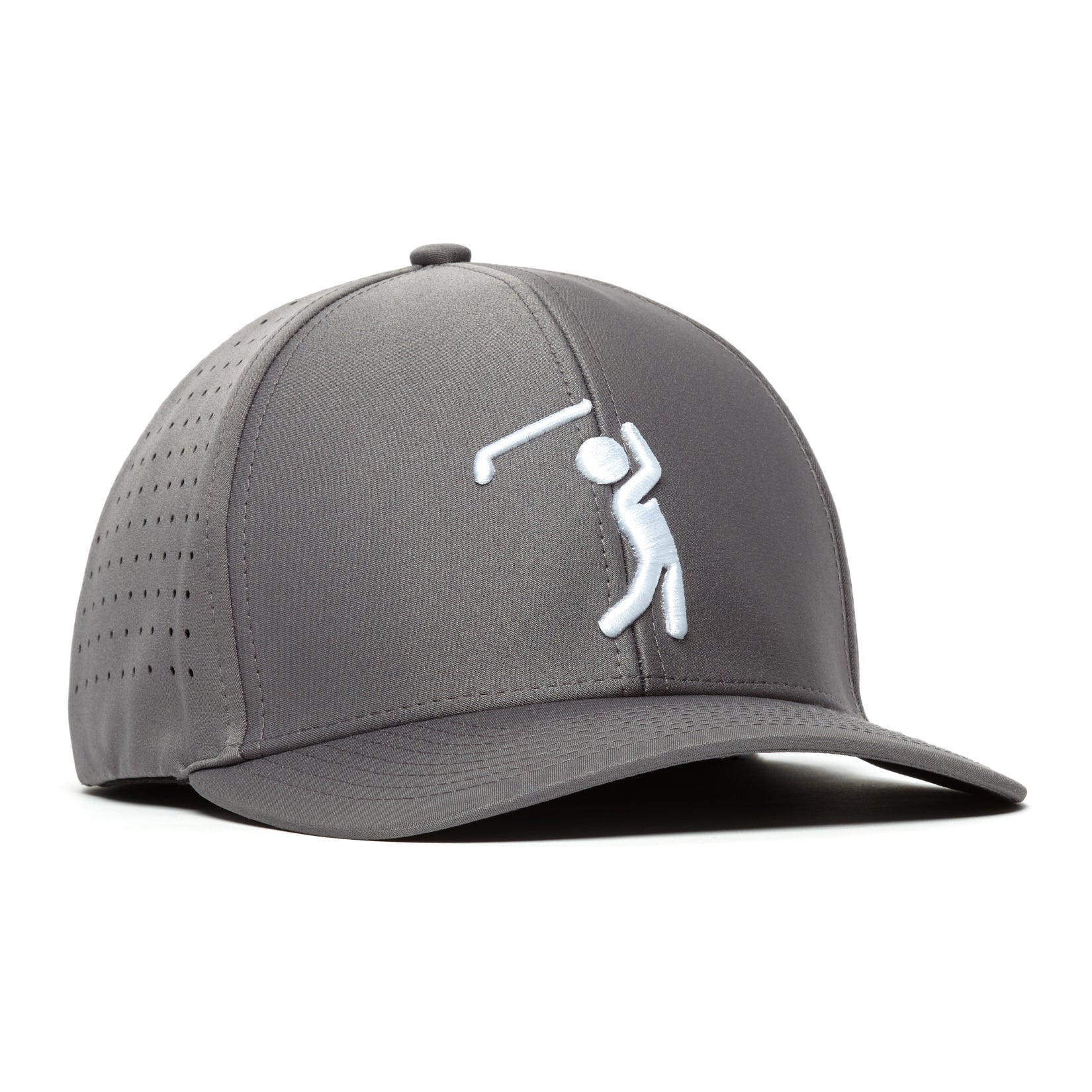 Bogeyman Charcoal - Performance Golf Hat - Stretch Fit - Image 3