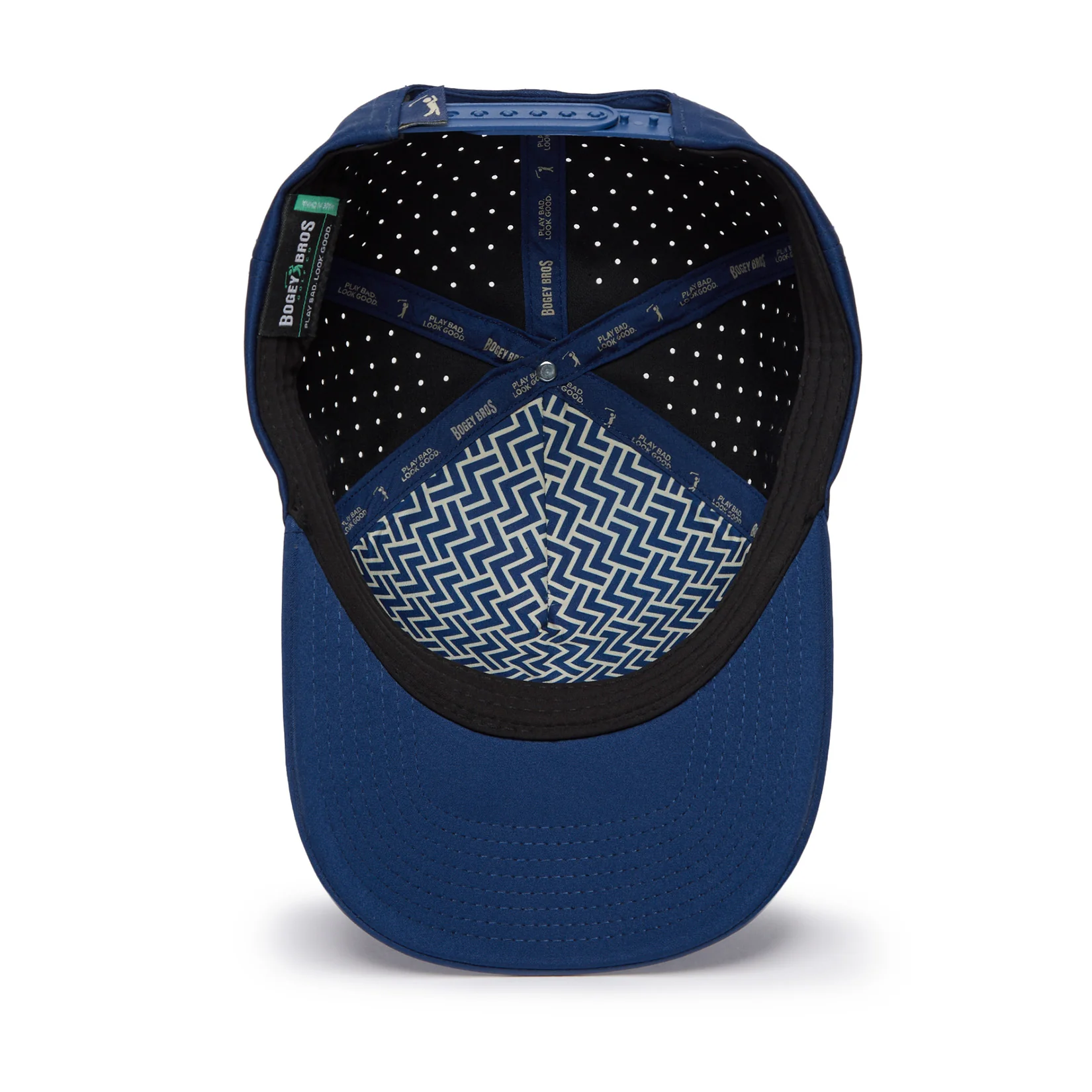 Bogeyman - Navy/Tan - Performance Golf Hat - Snapback - Image 5