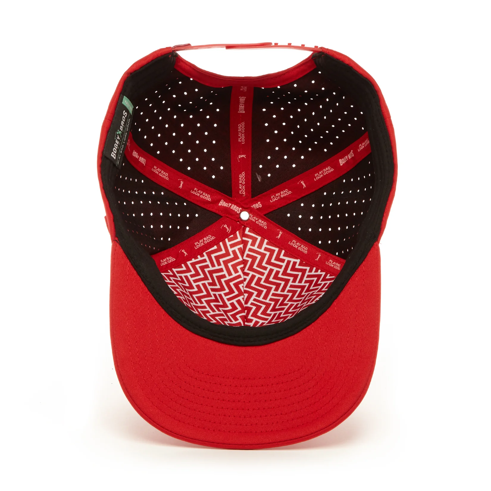 Bogeyman Red - Performance Golf Hat - Snapback - Image 5