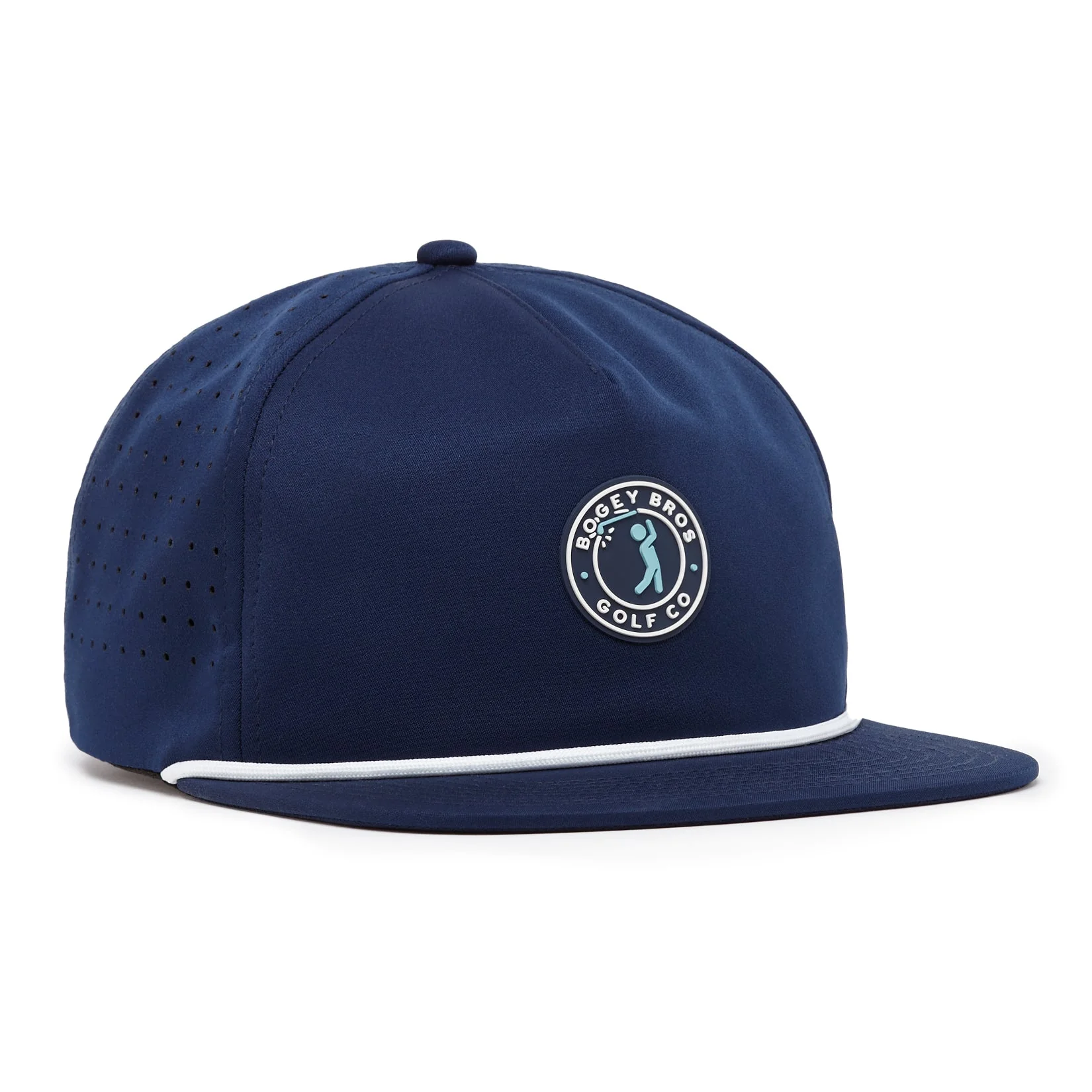 Bogeyman Stamp Navy - Unstructured Flat Bill Hat - Snapback - Image 3