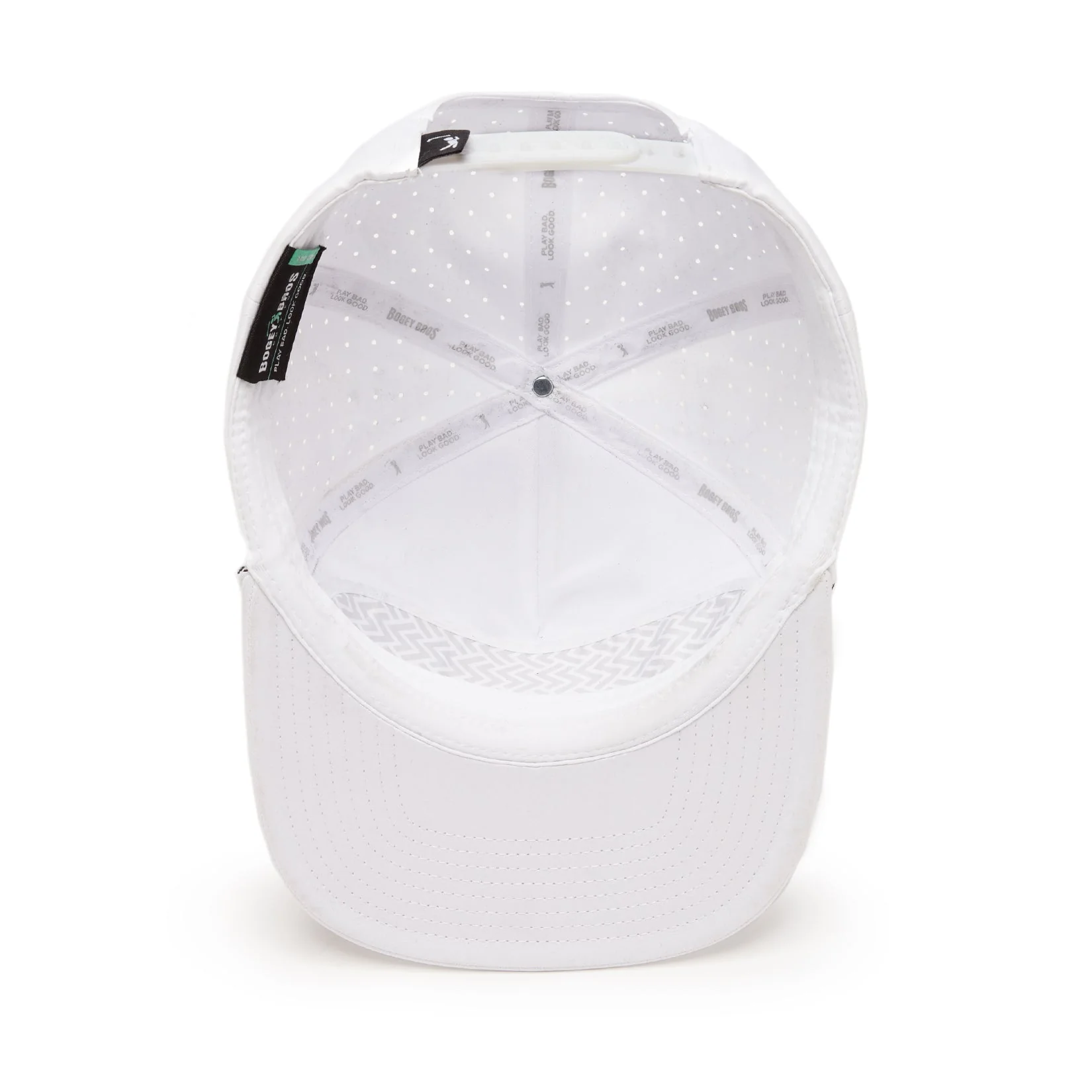 Bogeyman Stamp White - Unstructured Flat Bill Hat - Snapback - Image 5