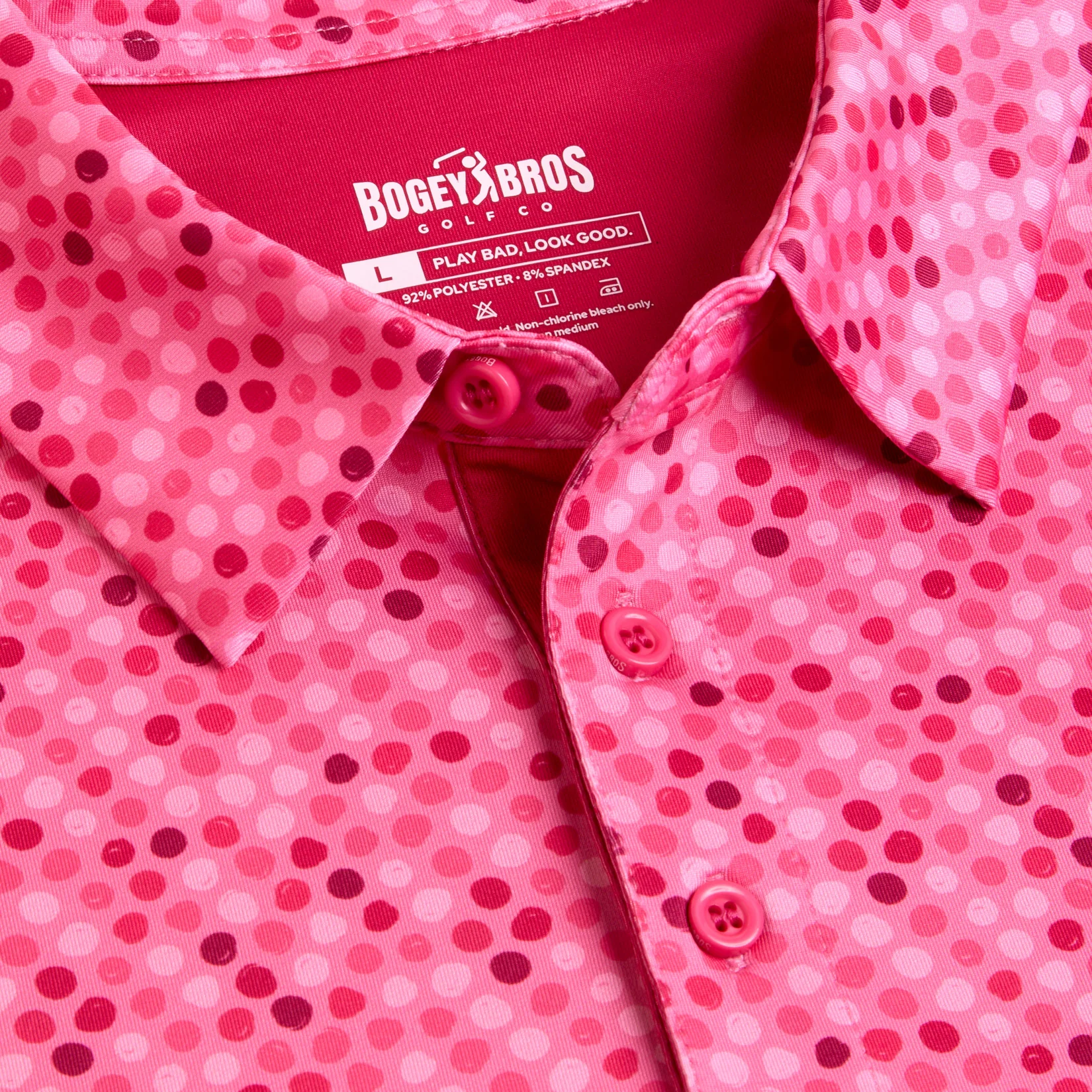 Dots - Pink - Polo - Image 3