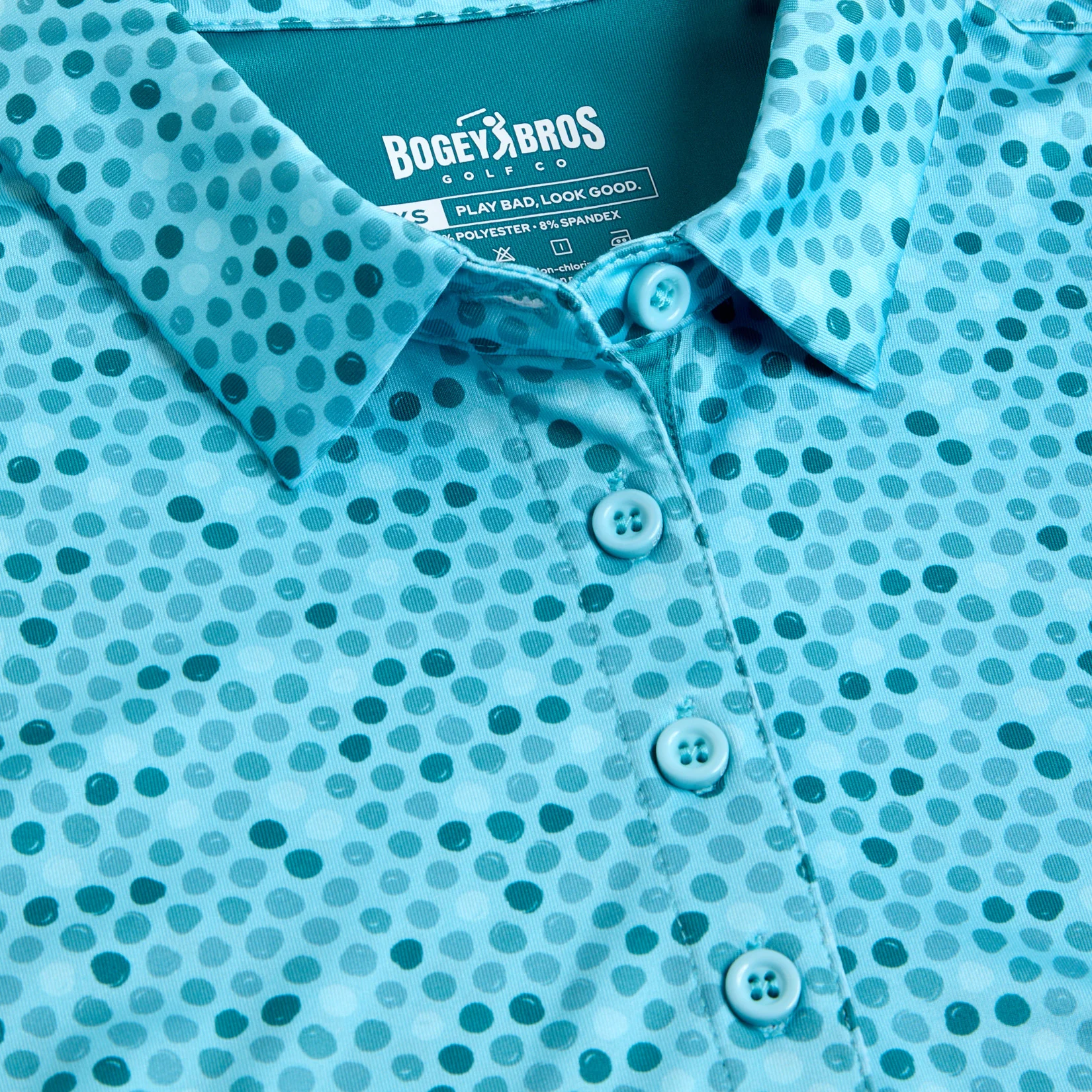 Dots - Teal - Women's Polo - Image 5