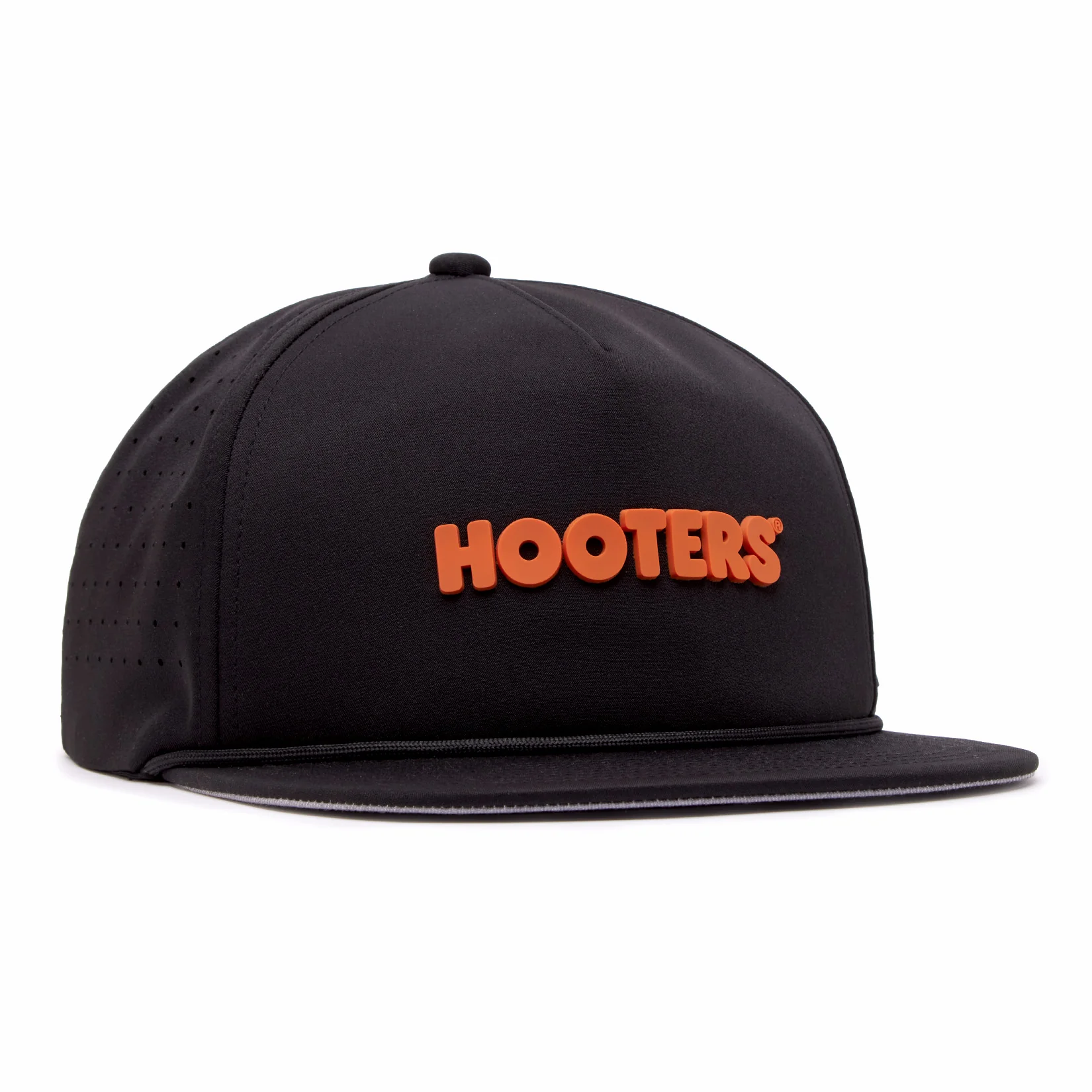 Hooters - Unstructured Flat Bill Hat - Snapback - Image 3