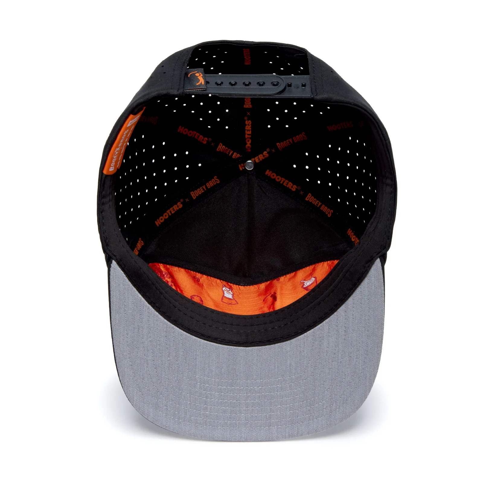 Hooters - Unstructured Flat Bill Hat - Snapback - Image 5