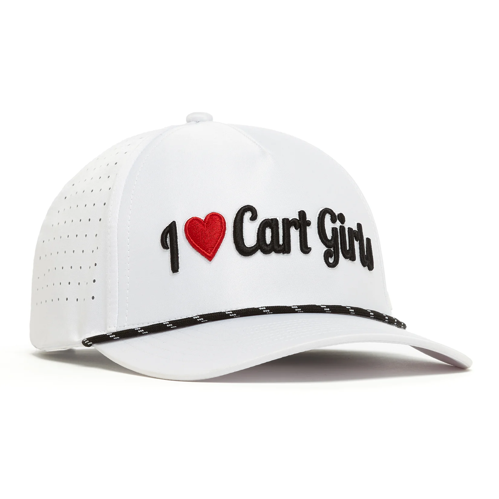 I Heart Cart Girls - Performance Golf Rope Hat - Snapback - Image 3