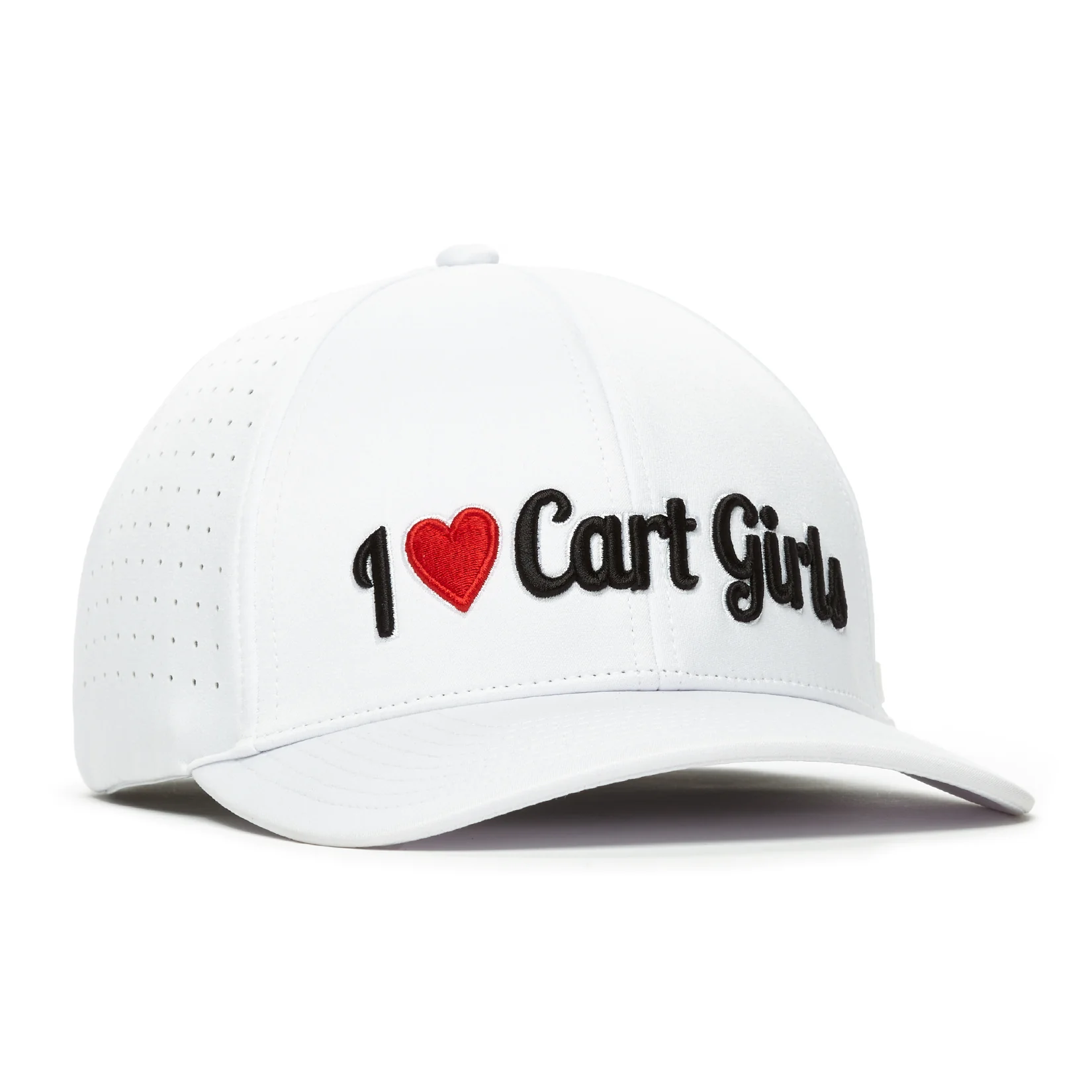 I Heart Cart Girls - Performance Golf Hat - Stretch Fit - Image 3
