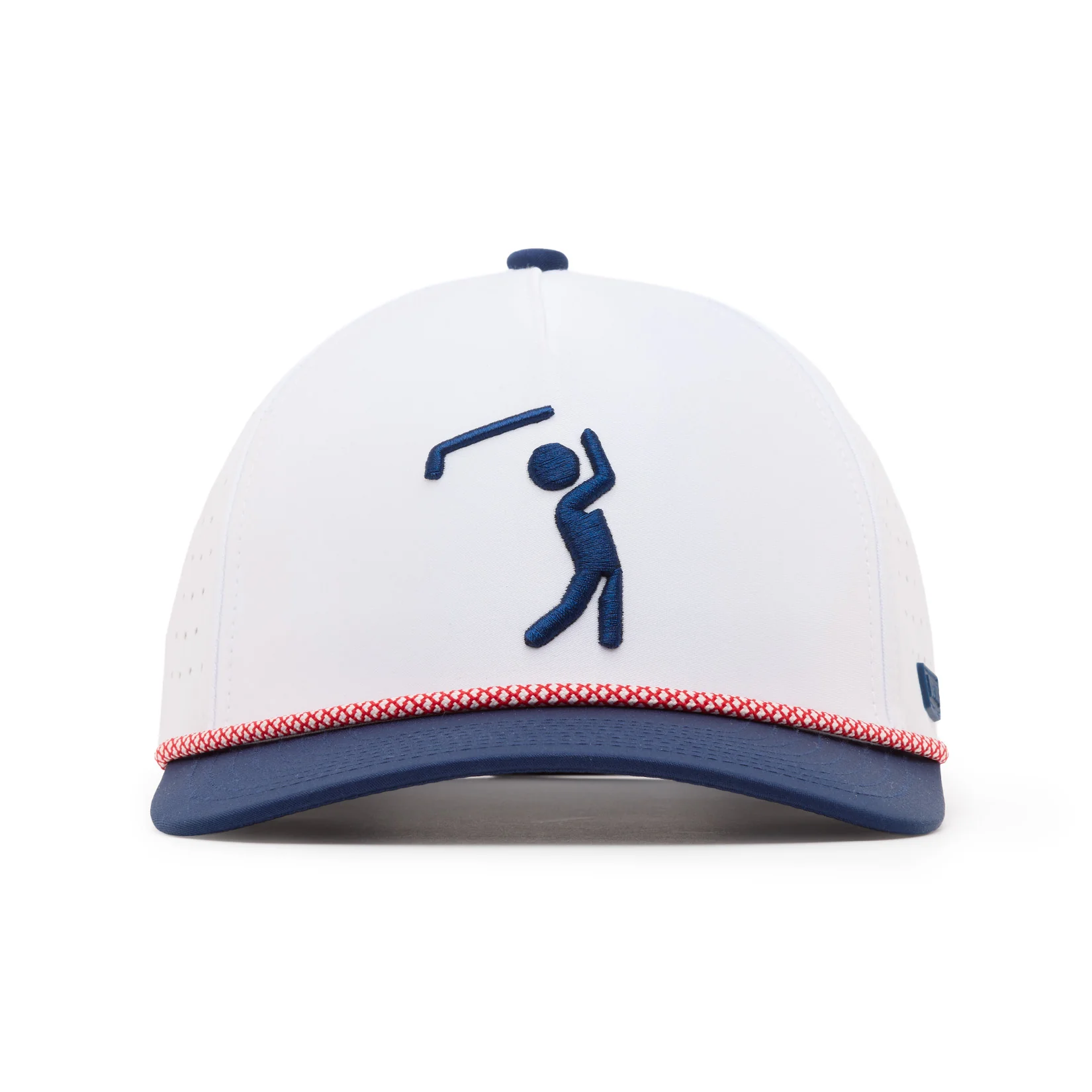 Majesty Bogeyman White/Blue - Performance Golf Rope Hat - Snapback - Image 2
