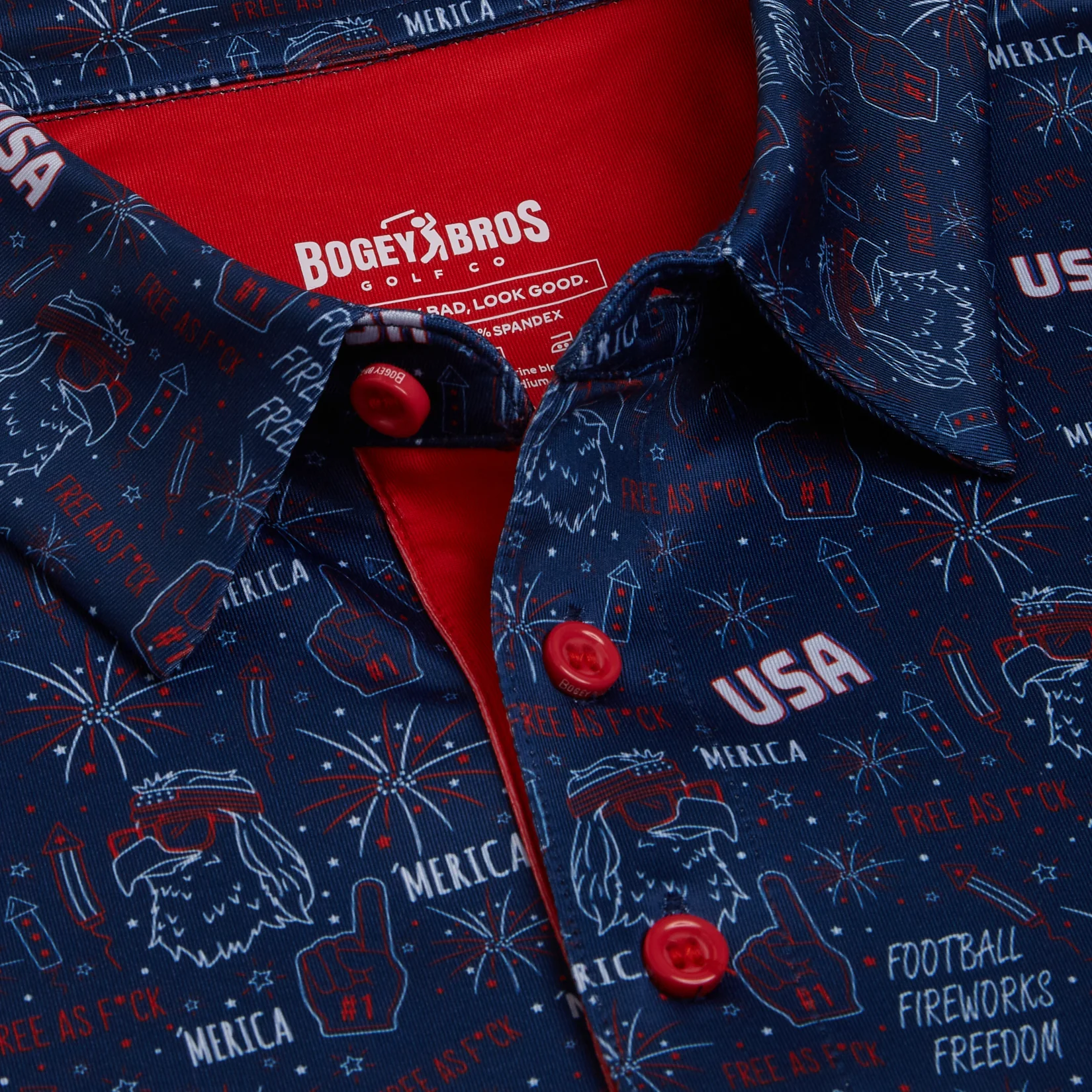 'Merica - Navy - Polo - Image 3
