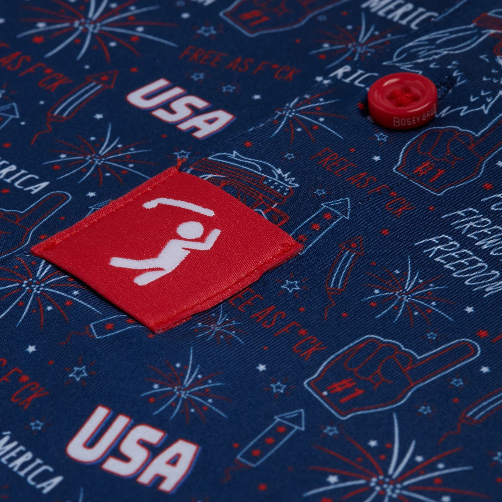 'Merica - Navy - Polo - Image 4