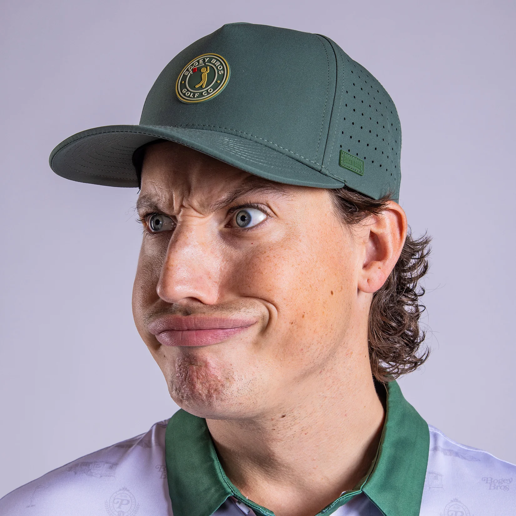 Peasants Stamp - Performance Golf Hat - Snapback - Image 7