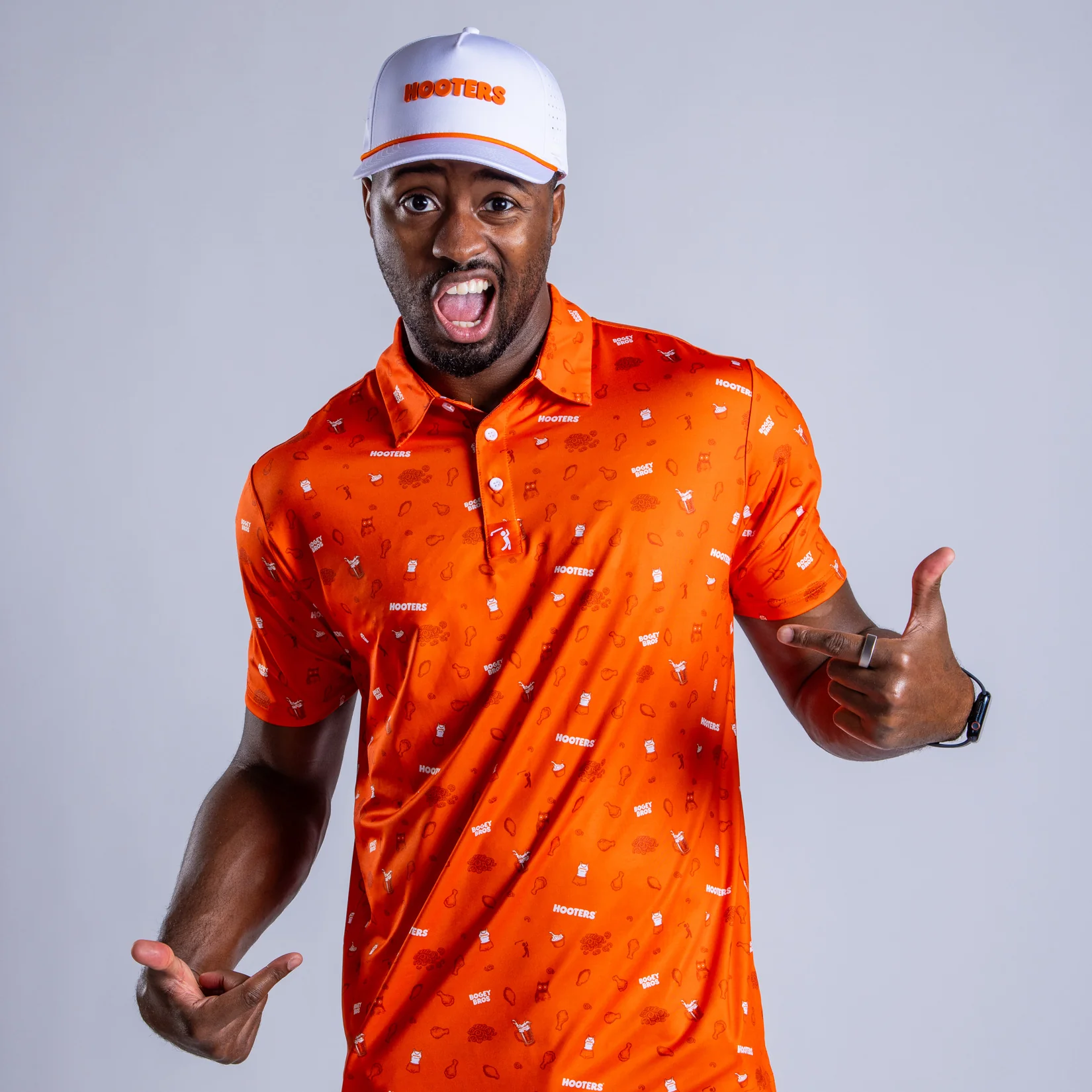 Wingin' It - Orange - Polo - Image 2