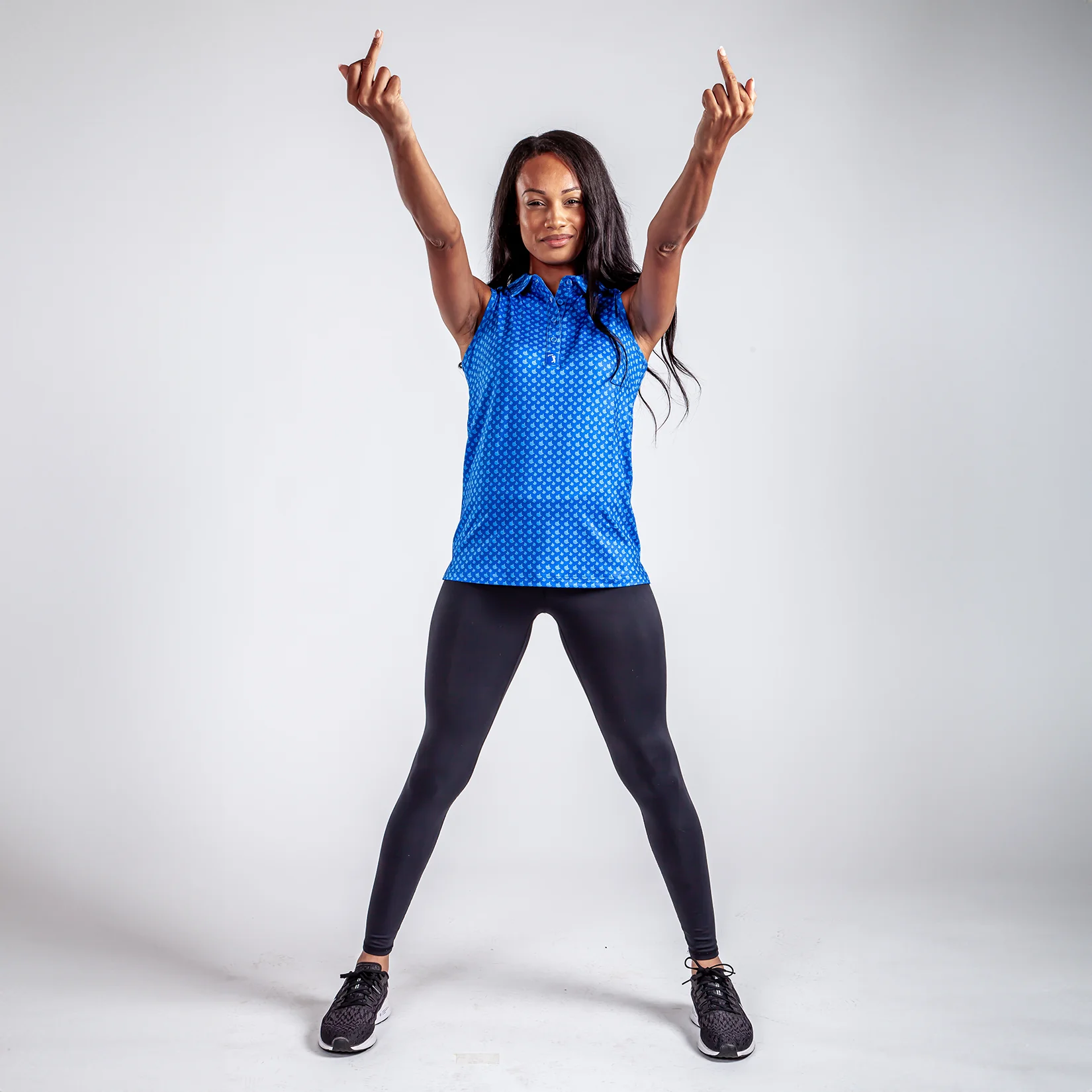 Birdie Finger - Blue Jay - Women's Polo - Image 3